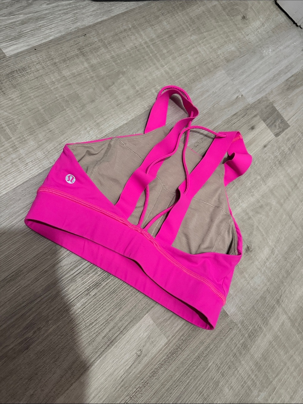 Lululemon Neon Pink Sports Bra Top